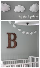 Diy baby boy nursery decor. Diy Cloud Garland Diy Nursery Decor Diy Clouds Baby Room Diy