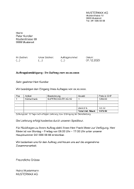 Schnelle und rechtssichere erstellung von auftragsbestätigungen. Auftragsbestatigung Vorlage Muster Im Word Und Excel Format