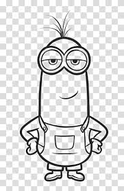 Minions are familiar to kids through famous animated cartoons and popular computer games. Minion Coloring Pages Transparent Background Png Cliparts Free Download Hiclipart