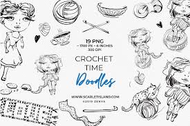 Download Crochet Time Doodles Graphic By Ramandu Creative Fabrica SVG Cut Files