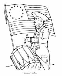 American Symbols Coloring Pages First Flag American Flag Coloring Page Memorial Day Coloring Pages American History Timeline