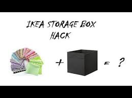 Ikea Hack Drona Boxes Youtube Ikea Storage Boxes Ikea Storage Box Hacks