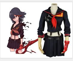Kill La Ryuko Matoi Cosplay Costume Anime Party Dress Halloween Costumes  Women Girls Custom Made Uniform 