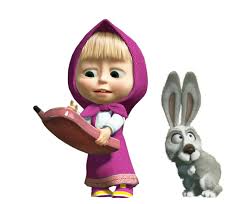The image is transparent png format with a resolution of 3000x2000 pixels, suitable for design use and personal projects. Masha With Rabbit Pics Png Transparent Background Free Download 47255 Freeiconspng