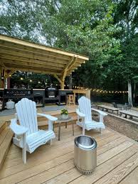 Make the most of your covered outdoor living area, and transform your deck with vibrant colors and comfy furniture. Diy Outdoor Kitchen At Home With The Barkers