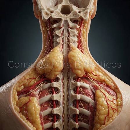 GIBA DE BÚFALO - 🫣 O acúmulo de gordura na região cervicotorácica  posterior, associado à hipercifose e à anteriorização da cabeça, é chamado  clinicamente de giba de búfalo — e vai muito