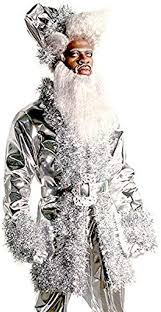 It's the holiday season, and lil nas x is coming to town with his very own christmas single. Amazon Com Exclusive Lil Nas X Chrome Santa Hat Silver One Size Clothing