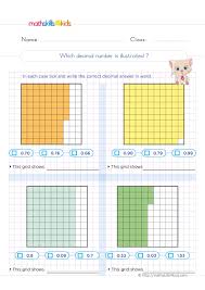 decimals worksheets for grade 5 with answers understanding of the decimals concept grade 5