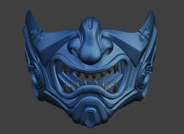 Sub Zero Samurai Mask From Mortal Kombat 11 Injustice 2 3d Model Stl And Obj File For 3d Print Cosplay Collecting Costume Props In 2020 Samurai Mortal Kombat Mask Mortal Kombat