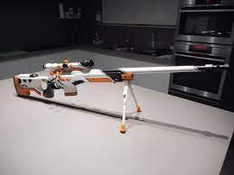 Real Life Awp Asiimov Skin R Globaloffensive Awp Asiimov Badass Guns Real Life