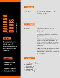 It states work history chronologically, starting with the most recent to the earliest. Bartender Resume Samples And Tips Pdf Doc Templates 2021 Bartender Resumes Bot