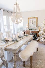 Winter White Christmas Dining Room Christmas Dining Table Decor Dining Room Table Decor Winter Home Decor