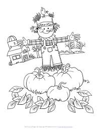 Coloring books aren't just for kids: Scarecrow Coloring Page All Kids Network