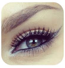 Black And Silver Makeup Simple Black Silver Eyeliner Eye Makeup Glitter Eye Makeup Skin Makeup