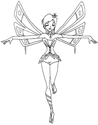Enchantix winx club coloring pages. Tecna Winx Club Enchantix Coloring Page Free Printable Coloring Pages For Kids