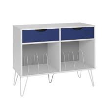 Tv turntable stand, rotating swivel tv base 32, 37, 40, 42, 47, and 50 tvs, 29 mm thick wood, black 4.5 out of 5 stars 543. Novogratz Concord Turntable Stand White Blue Buy Online In Grenada At Grenada Desertcart Com Productid 103925510