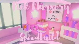 Cute pet room ~ adopt me speedbuild. Pink Nursery Speedbuild Roblox Adopt Me Youtube