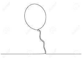 Balloon One Continuous Line Drawing Minimalism Design Of Balloons Continuous Line Drawing Line Drawing Minimal Design