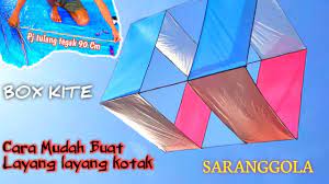 Kala panen berlalu dan sawah mengering, mereka membuat layangan. Easy Way To Make A Box Kite Cara Membuat Layang Layang Kotak How To Make A Box Kite Youtube