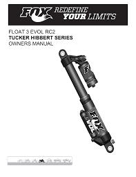 Float 3 Evol Rc2 Tucker Hibbert Series Owners Manual