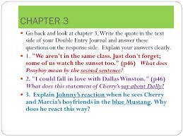 Johnny asks them to get him a copy of gone with the wind, so ponyboy can read it to him. Outsiders Chapters 1 2 Ppt Video Online Download