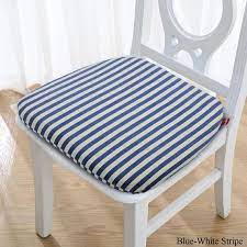 Dining Chair Cushions Gripper Memory Foam Seat Pads Indoor Kitchen Linen Chair Pad W Velcro Removable Replacement Solid Gray Blue Red Dining Chair Cushions Dining Room Chair Cushions Kitchen Chair Cushions