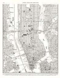 Black And White New York City 1942 Antique Manhattan Street Map Vintage New York City Map Etsy In 2020 Map Of New York New York City Map Manhattan City
