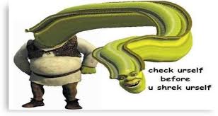 Shrek Yourself Canvas Print By Makuz01 In 2021 Shrek Memes Funny Relatable Memes Memes Funny Faces