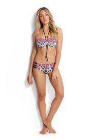 A sélectionner parmi une large palette de coloris et de nombreux imprimés tropicaux, graphiques, nautiques, etc. Haut De Bikini Bandeau Bonnet D E Seafolly Multicolore Sahara Nights Odabaia