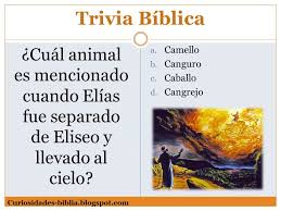 ¿a cuáles de sus hijos bendijo noé, y a … Trivia Biblica Sobre Elias Iglesia Tiempo De Avivamiento