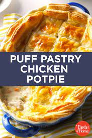 Puff Pastry Chicken Potpie Recipe Puff Pastry Chicken Puff Pastry Recipes Food Recipes