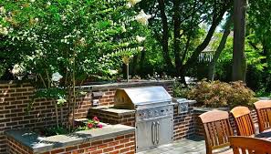 Outdoor Kitchen Made Of Brick And Stone Countertops Liquidscapes Pittstown Nj Concrete Outdoor Kitchen Diy Outdoor Bar Outdoor Kitchen