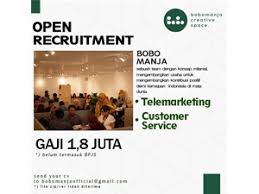 Beragam lowongan kerja telah dibuka demi mengurangi tingkat pengangguran yang ternyata setiap tahun masih sulit untuk diatasi. Lowongan Kerja Customer Service Dan Telemarketing Di Bobomanja Penempatan Surakarta Gaji 1 8 Juta Bulan Tunjangan Kesehatan Portal Info Lowongan Kerja Terbaru Di Solo Raya Surakarta 2020