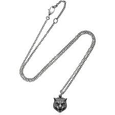 Check out our gucci mens necklace selection for the very best in unique or custom, handmade pieces from our there are 2058 gucci mens necklace for sale on etsy, and they cost $49.88 on average. Gucci Men Angry Cat Chain Necklace 280 Liked On Polyvore Featuring Men S Fashion Men S Jewelry Men S Nec Mens Chain Necklace Chains For Men Mens Jewelry