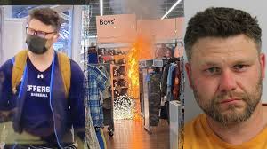 Walmart fire incident related to a jewelry heist