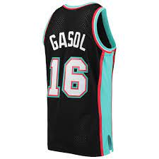 Men S Mitchell Ness Pau Gasol Black Memphis Grizzlies 2001 02 Hardwood Classics Swingman Player Jersey