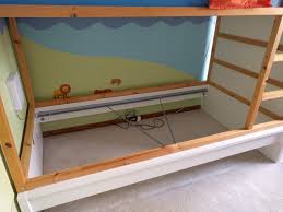 A Clever Addition Turns The Kura Into A Storage Bunk Bed Lits Superposes Avec Rangement Kura Et Chambre Enfant