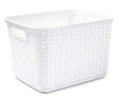 Sterilite Tall White Weave Basket Big Lots Sterilite Woven Baskets Storage Basket Weaving