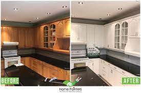 Clean the cabinet thoroughly inside and out with the deglosser. Kitchen Cabinet Painting Cost 2021 Home Painters Toronto