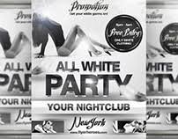 Predesigned print flyers templates are always good to create amazing flyer for your parties and it's even better when they are completely free! All White Party Psd Flyer Template On Behance