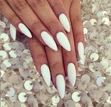 Perfect Long White Matte Stiletto Nails Matte White Nails Matte Stiletto Nails Long Acrylic Nails