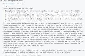 While a bunch of reddit threads also called for it to hit a value of $1 per. Major Uk Bank Locks Account Interrogates Customer Over Crypto Buy