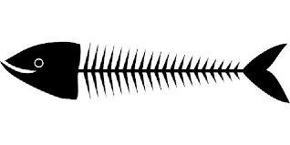 Fishbones Fish Skeleton Dead Black Bones Sardine Public Fish Illustration Fish Silhouette Fish Bone