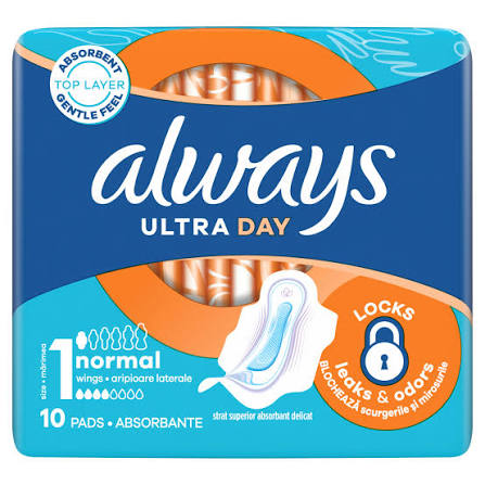 ALWAYS Ultra Normal pads, 10 pcs. | Mēness aptieka