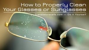 How To Properly Clean Your Glasses Sunglasses Or Camera Filters Youtube