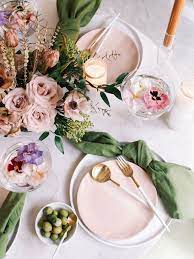 More resources for dinner parties. Floral Spring Dinner Party Creative Tabletop Ideas Lauren Saylor Stationery Interiors Design Dinner Table Setting Dinner Party Table Settings Dinner Party Table