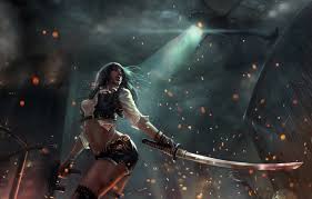 Use those coins and boosts to upgrade your katana, so you can hack and slash the competition. Wallpaper Girl The City Girl Helicopter Sword Sparks City Light Fantasy Art Night Fiction Katana Sword Ares The Road To Survival Images For Desktop Section Fantastika Download