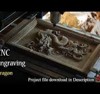 CNC Engraving Dragon// Woodworking project - YouTube