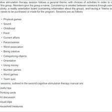 As such, the worksheets for this type of therapy are often not exclusive to rebt, but can also. Pdf Cognitive Stimulation Therapy Training Maintenance And Implementation In Clinical Trials