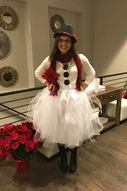 Christmas Costume Party Homemade Snowman Or Snow Woman Christmas Costumes Women Christmas Party Costume Christmas Character Costumes